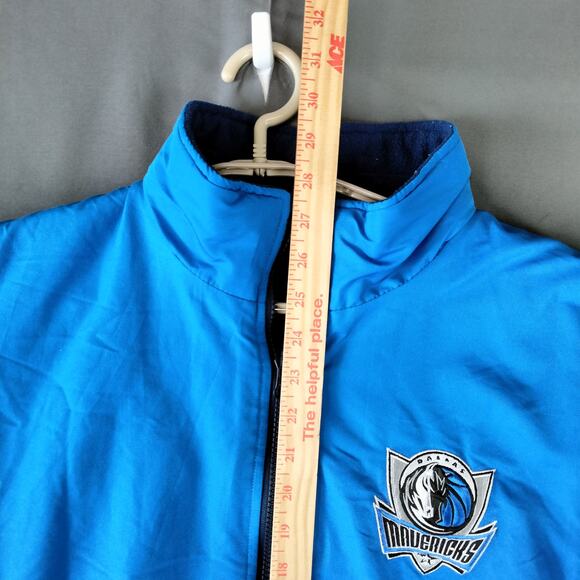 Dallas Mavericks NBA Blue Reversable Removable Long Sleeve Mens XL Jacket - Picture 5 of 9